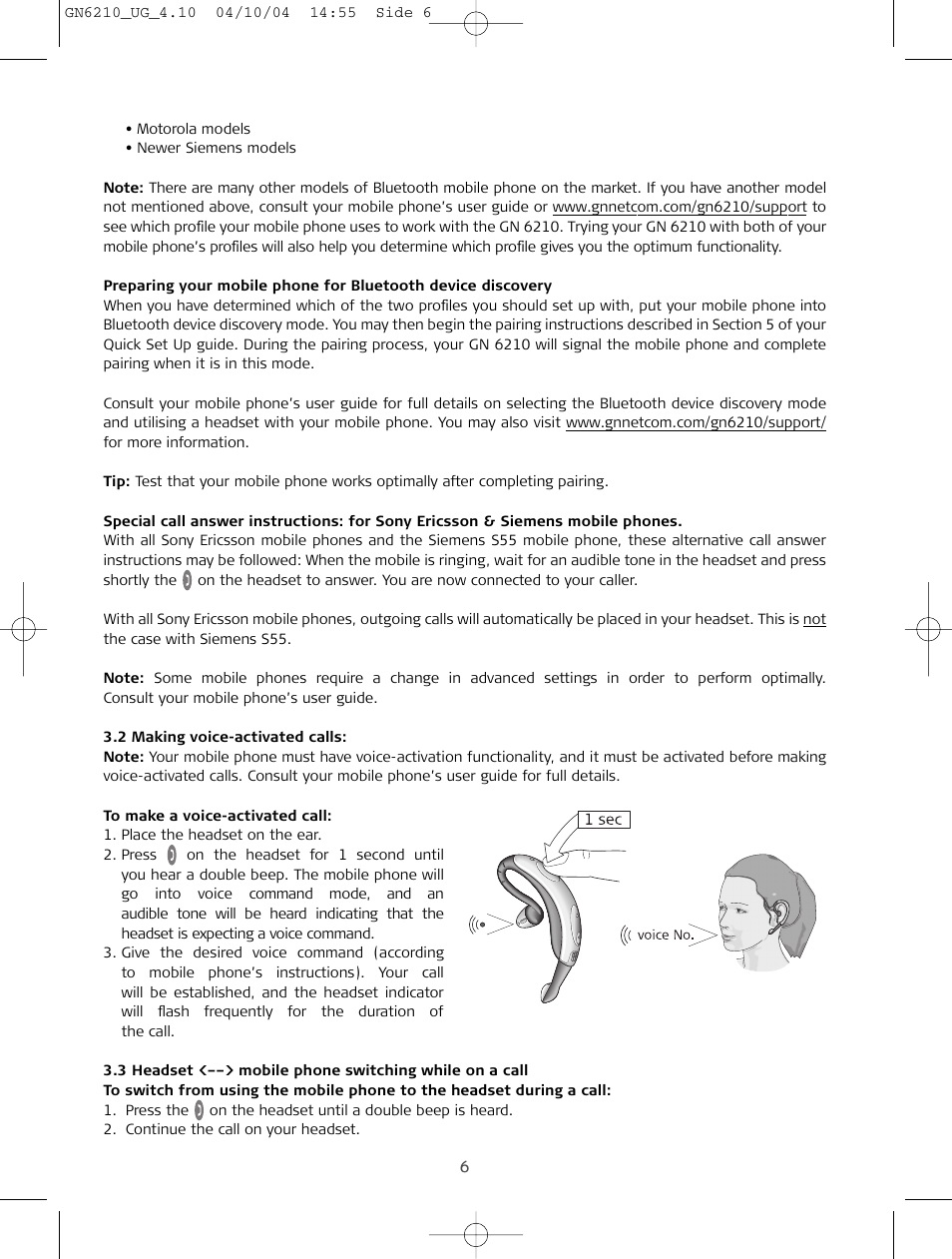 Sony FR 20 User Manual | Page 6 / 37