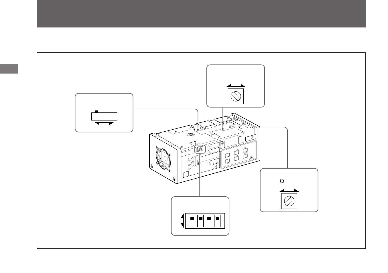 Switch settings | Sony XC-003 User Manual | Page 44 / 48