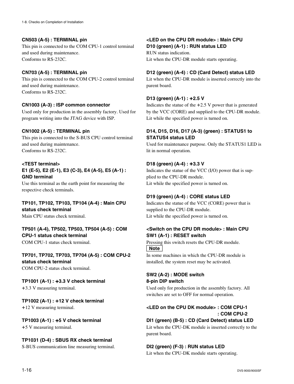 Sony DVS-9000-C User Manual | Page 24 / 42
