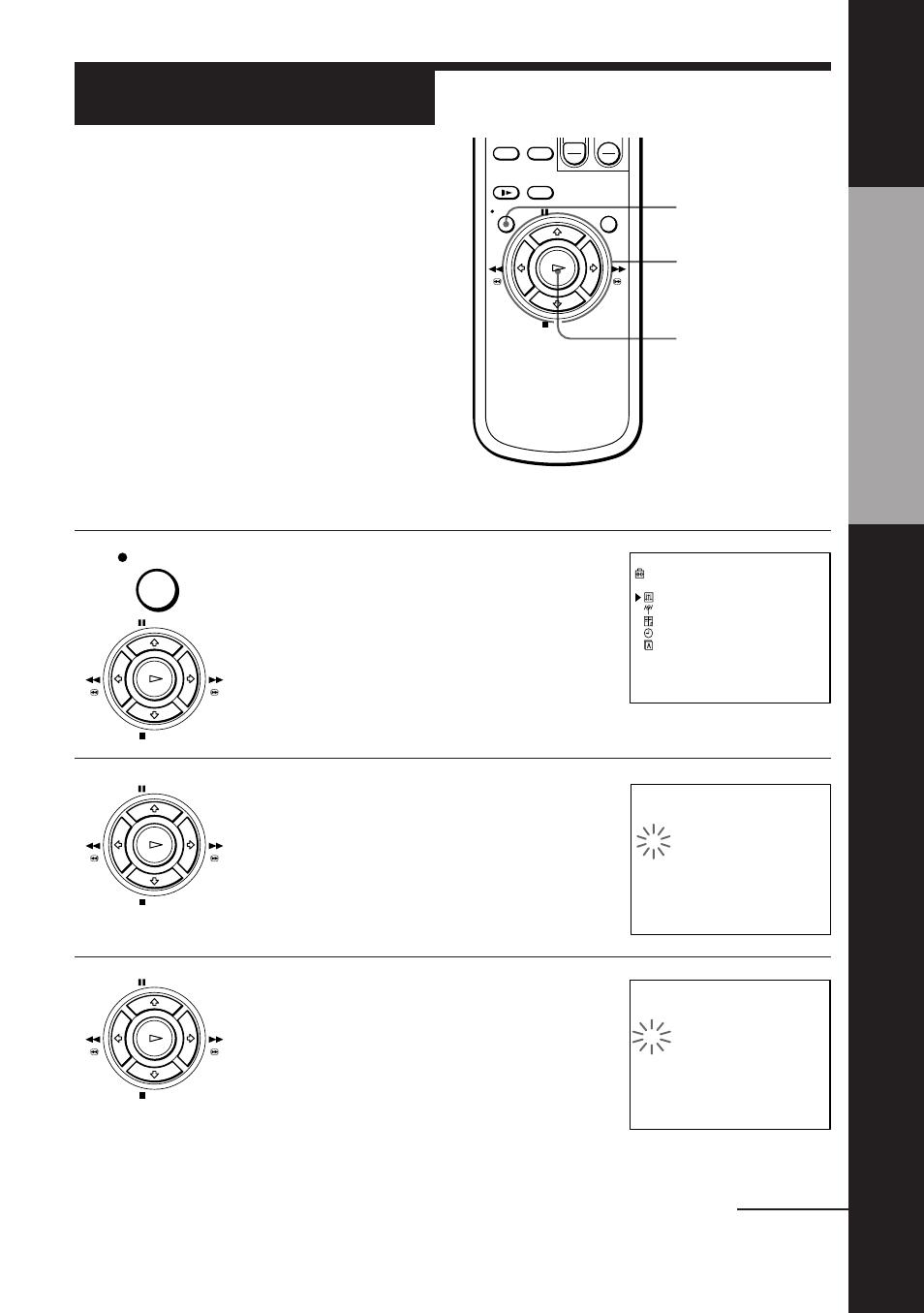 Setting the clock, Step 6, Setting the clock manually | Getting started, Press > / . to select clock and press ok, Press > / . to set the date | Sony SLV-E230UY User Manual | Page 11 / 52