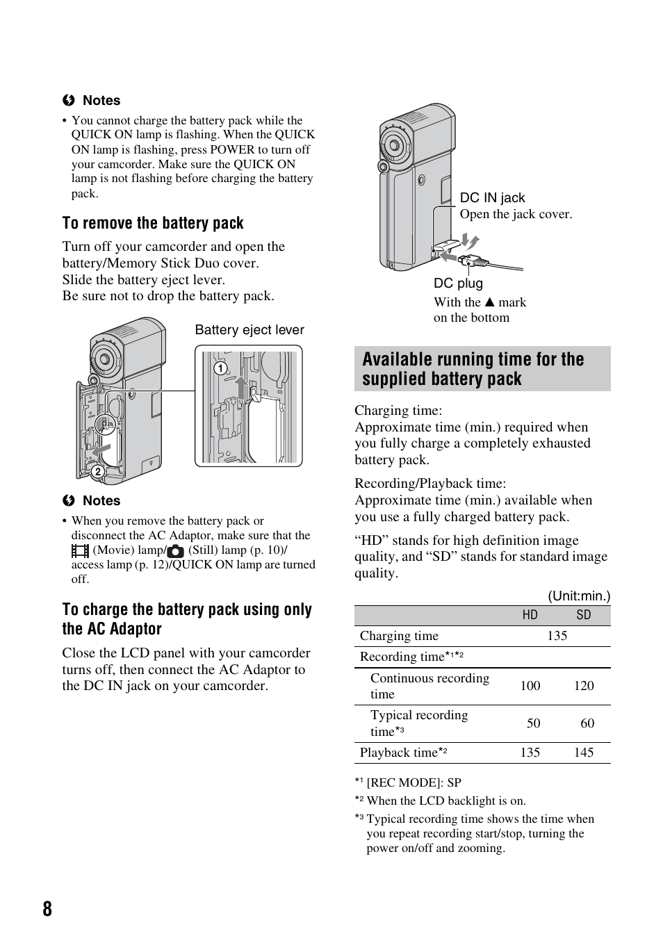 Sony 3-288-523-13(1) User Manual | Page 8 / 36