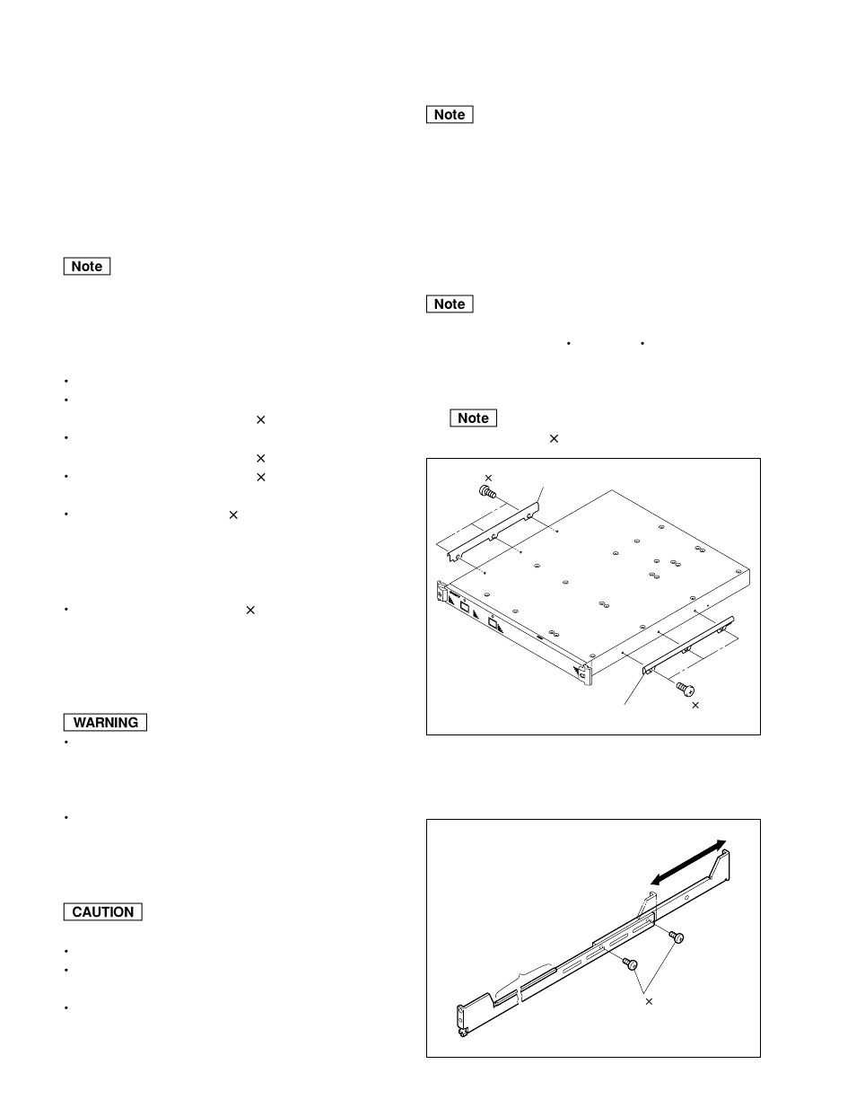 6. rack mounting, 6-1. notes on rack mounting, 6-2. rack mounting procedure | Sony PFV-SP3100 User Manual | Page 10 / 16