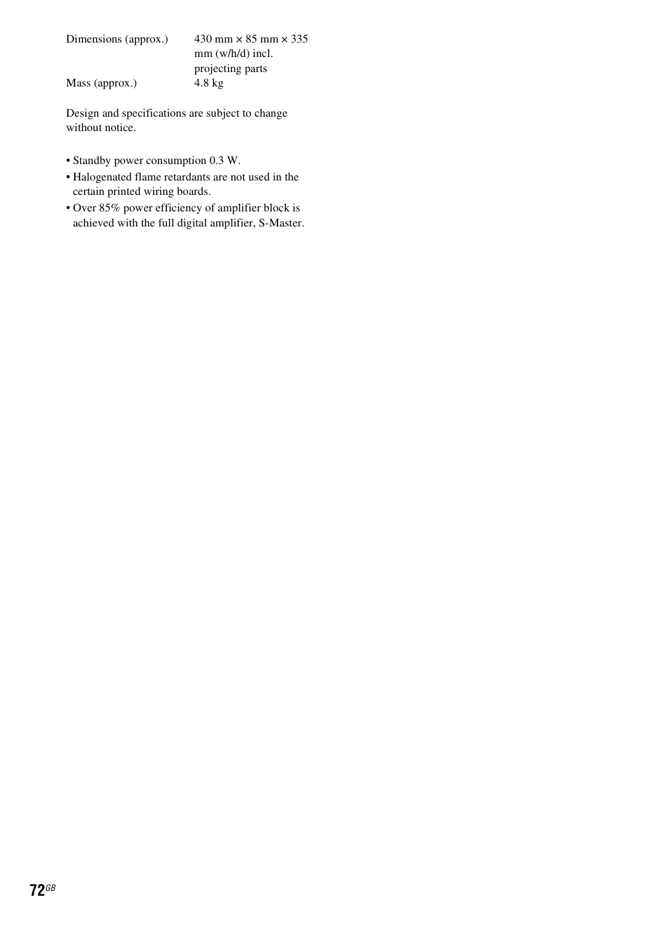 Sony 4-178-247-13(2) User Manual | Page 72 / 80