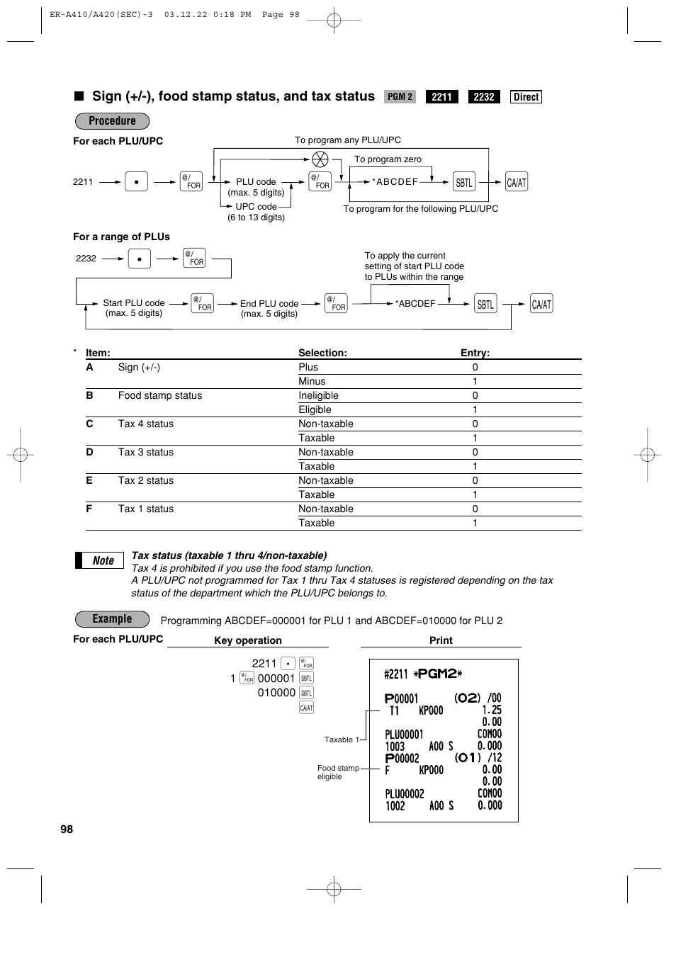 Sony ER-A420 User Manual | Page 100 / 190