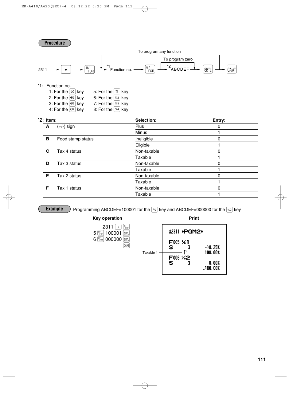 Sony ER-A420 User Manual | Page 113 / 190