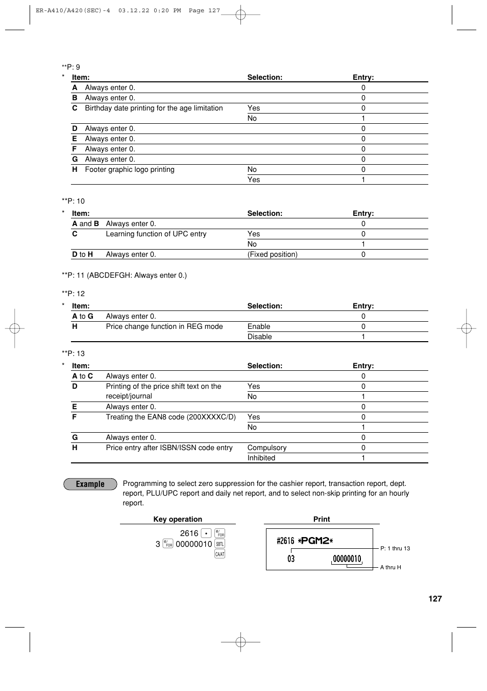 Sony ER-A420 User Manual | Page 129 / 190