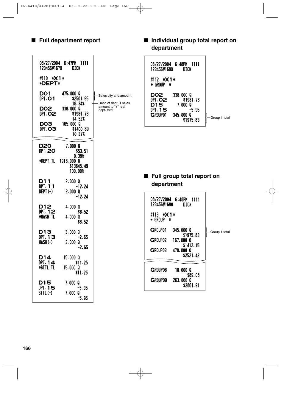 Sony ER-A420 User Manual | Page 168 / 190