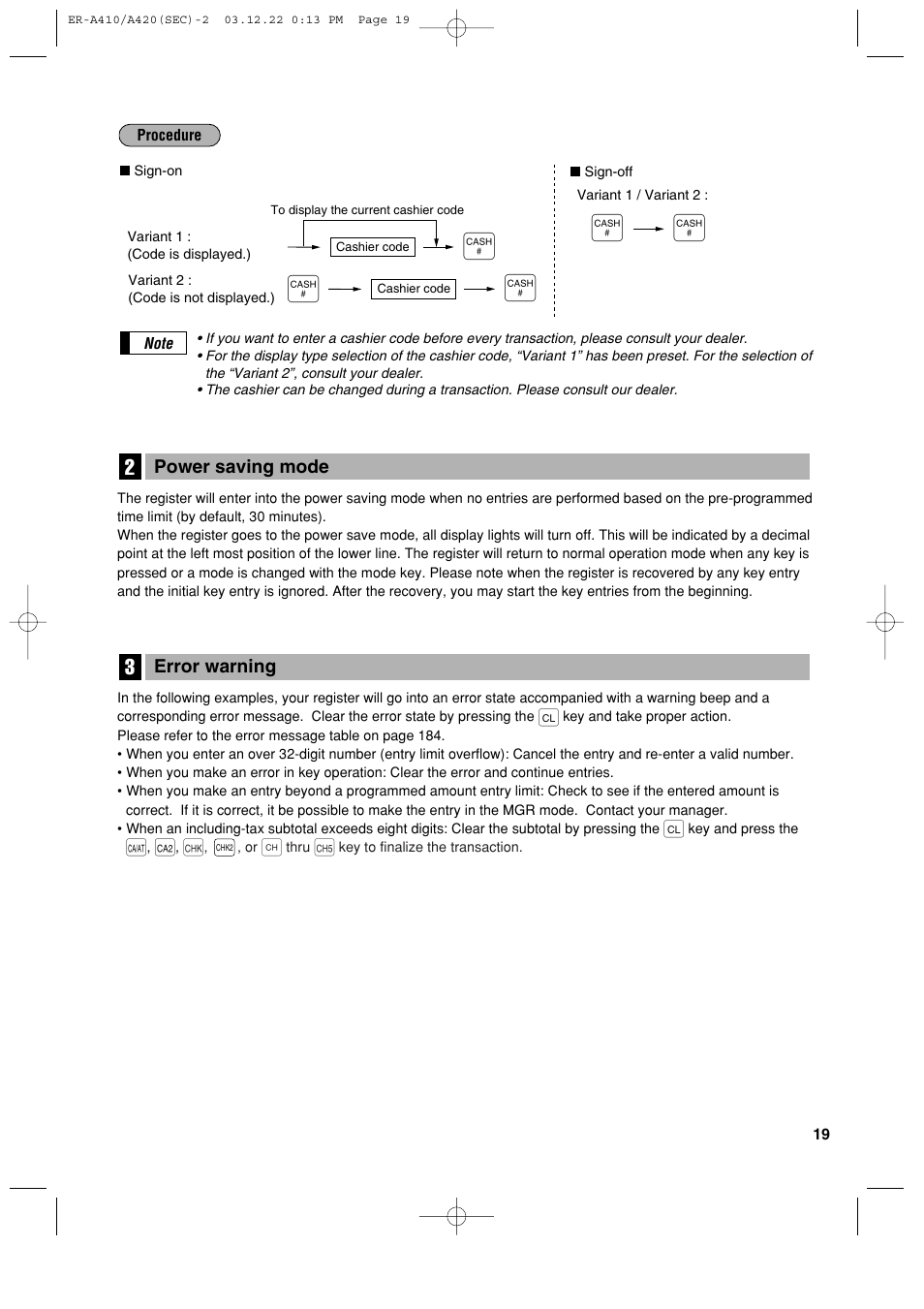 Sony ER-A420 User Manual | Page 21 / 190