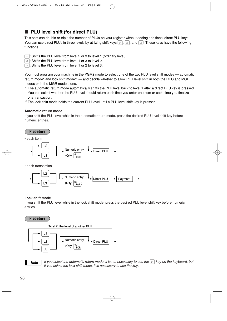 Sony ER-A420 User Manual | Page 30 / 190