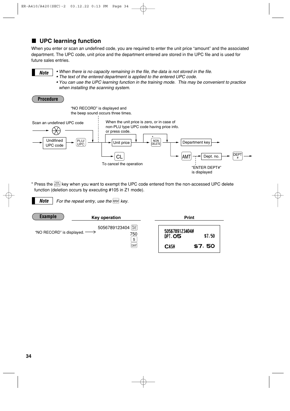 Sony ER-A420 User Manual | Page 36 / 190