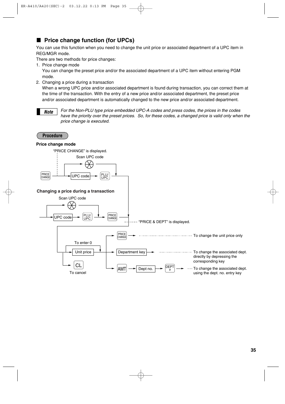 Еа c | Sony ER-A420 User Manual | Page 37 / 190