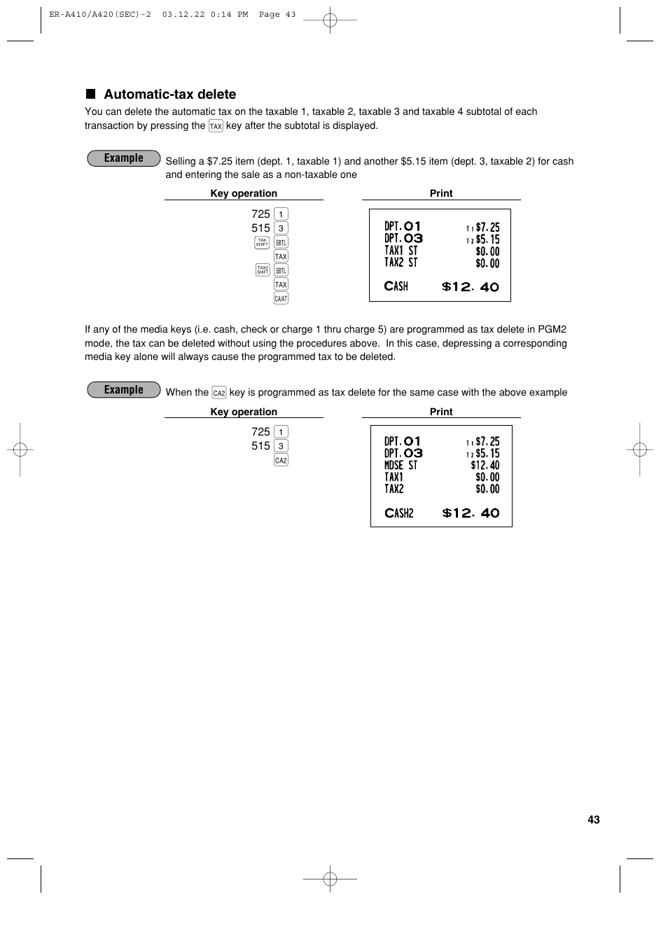 3\ ı † | ı † a | Sony ER-A420 User Manual | Page 45 / 190