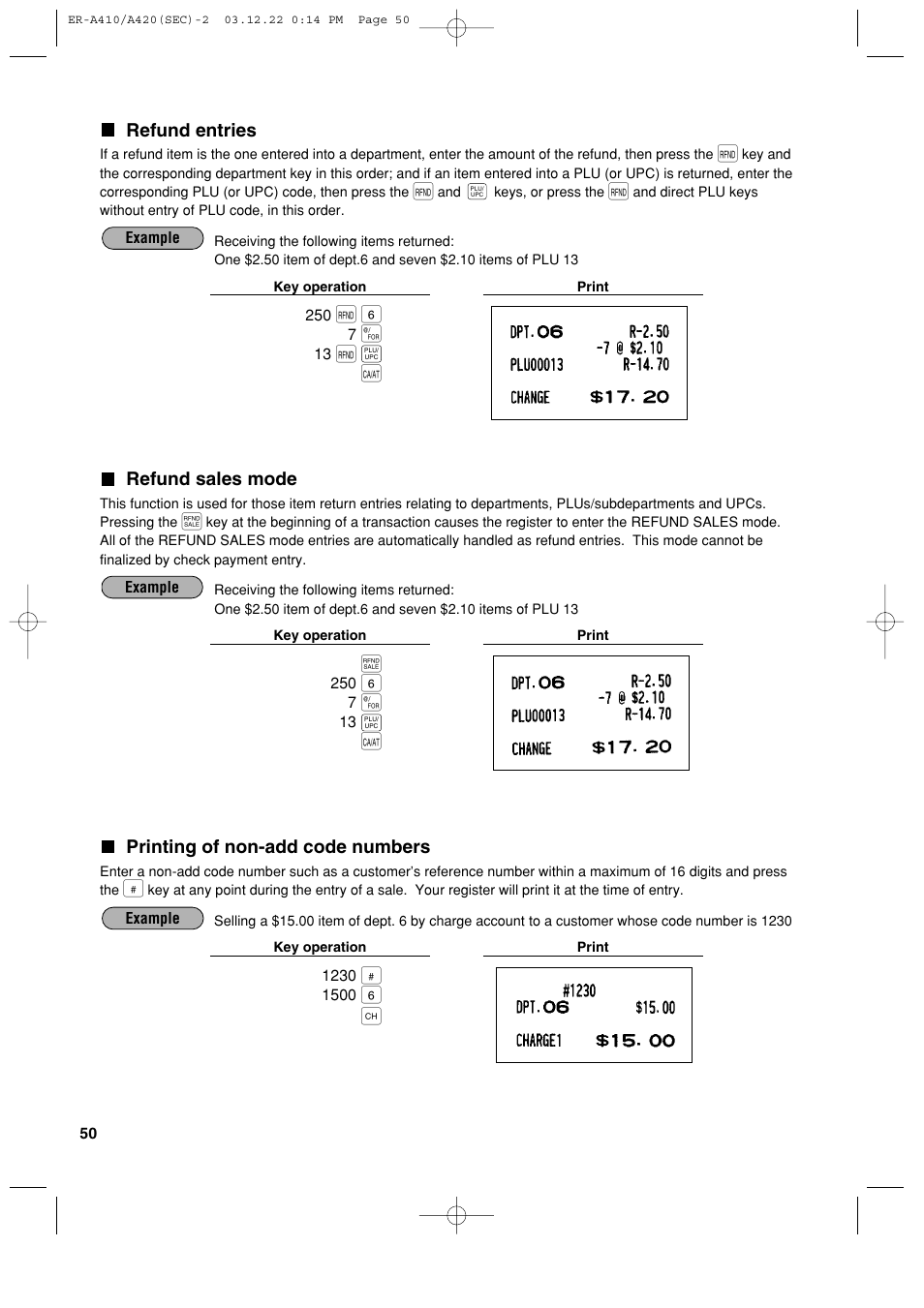 Пp a | Sony ER-A420 User Manual | Page 52 / 190