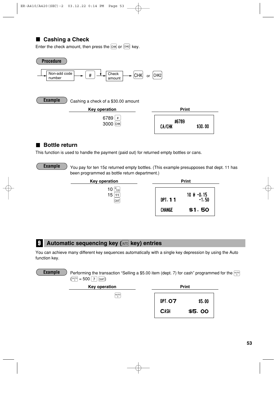 Sony ER-A420 User Manual | Page 55 / 190