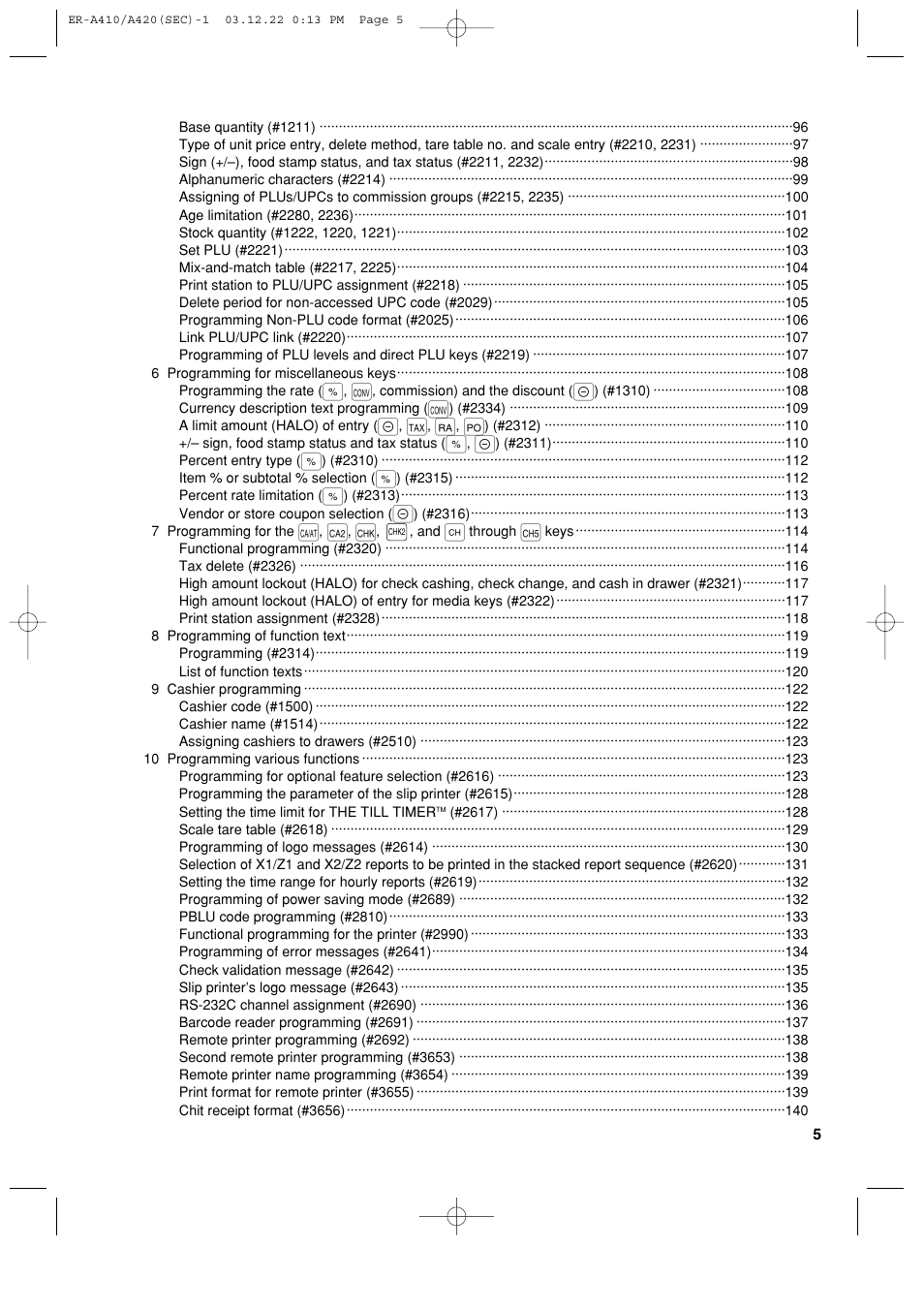 Sony ER-A420 User Manual | Page 7 / 190