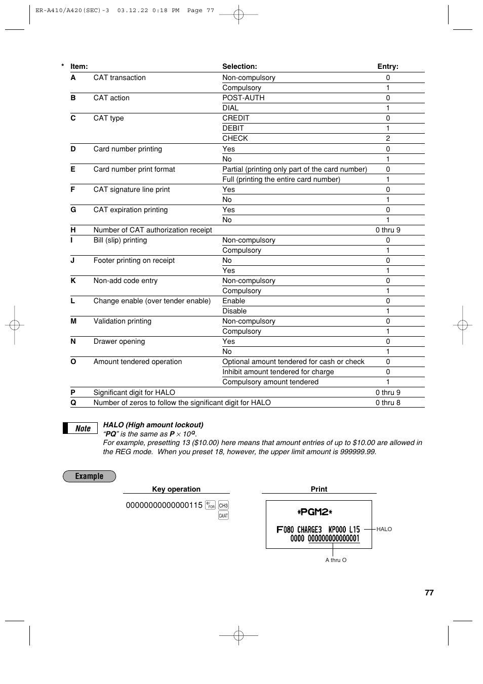 Sony ER-A420 User Manual | Page 79 / 190