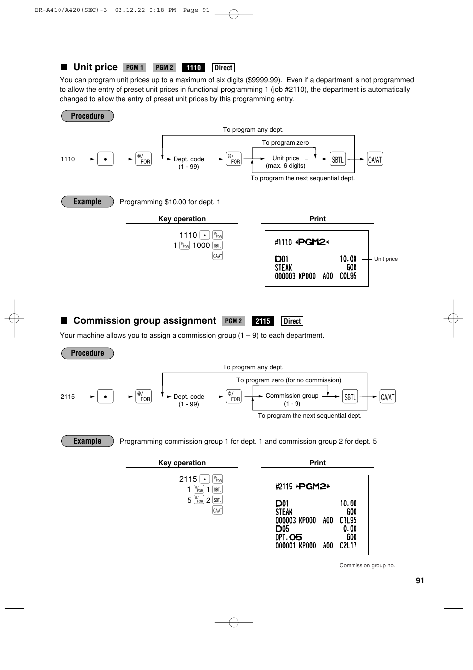 Sony ER-A420 User Manual | Page 93 / 190