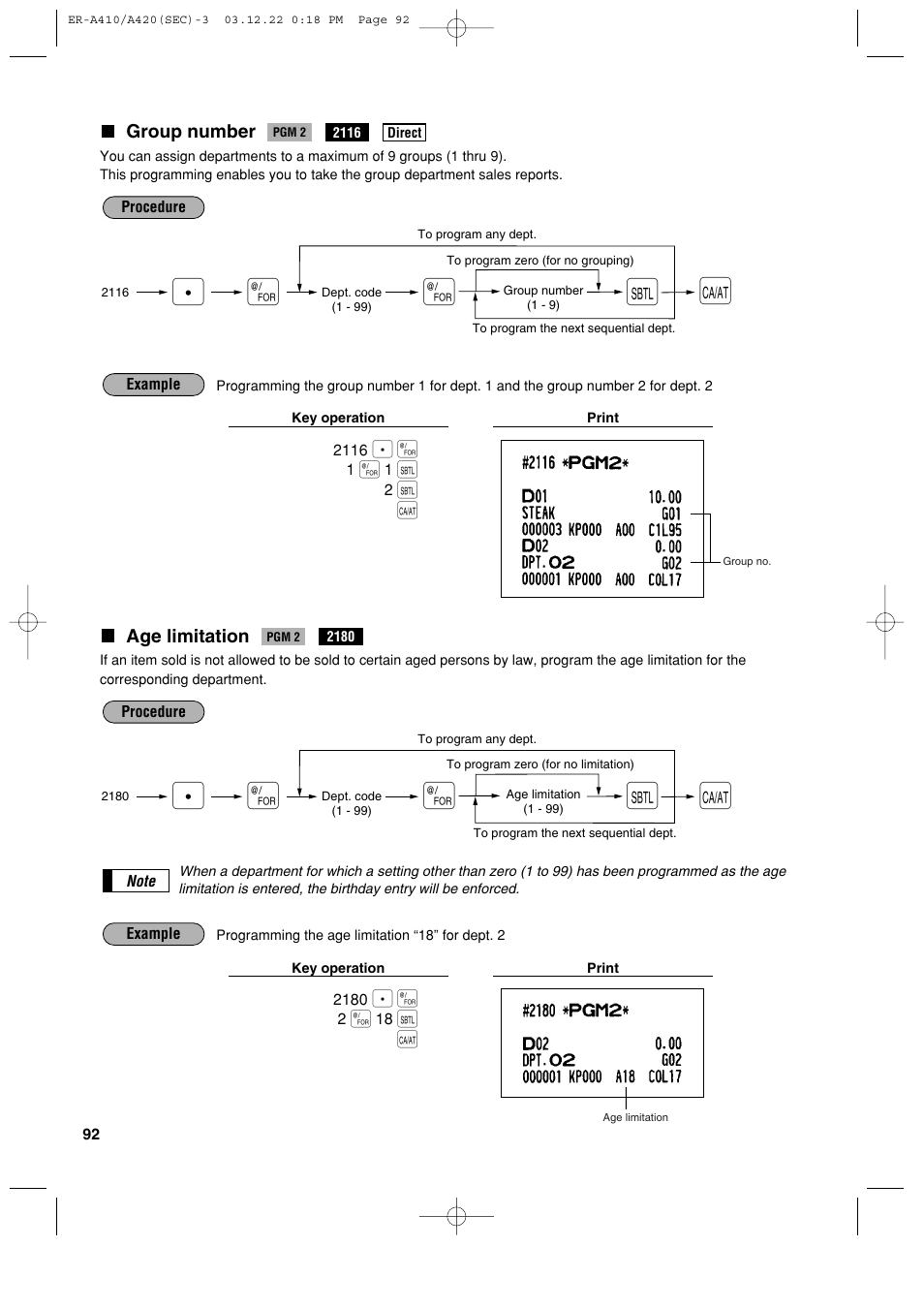 Sony ER-A420 User Manual | Page 94 / 190