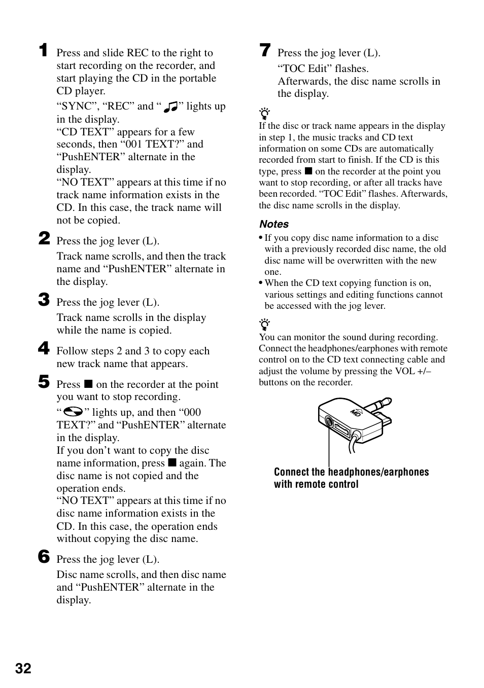 Sony MZ-R900 User Manual | Page 32 / 72