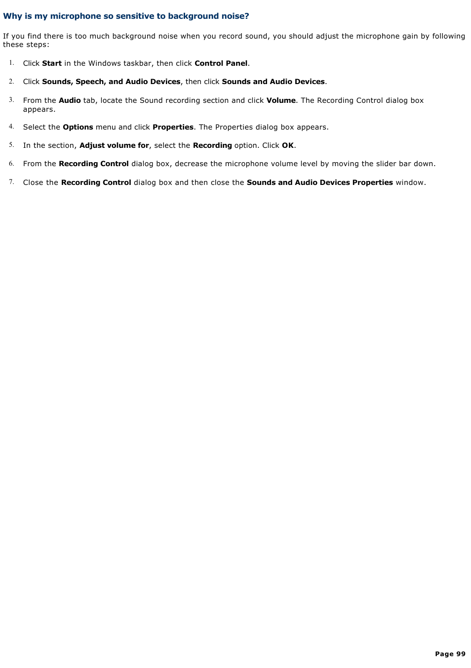 Sony PCV-RX450 User Manual | Page 99 / 119