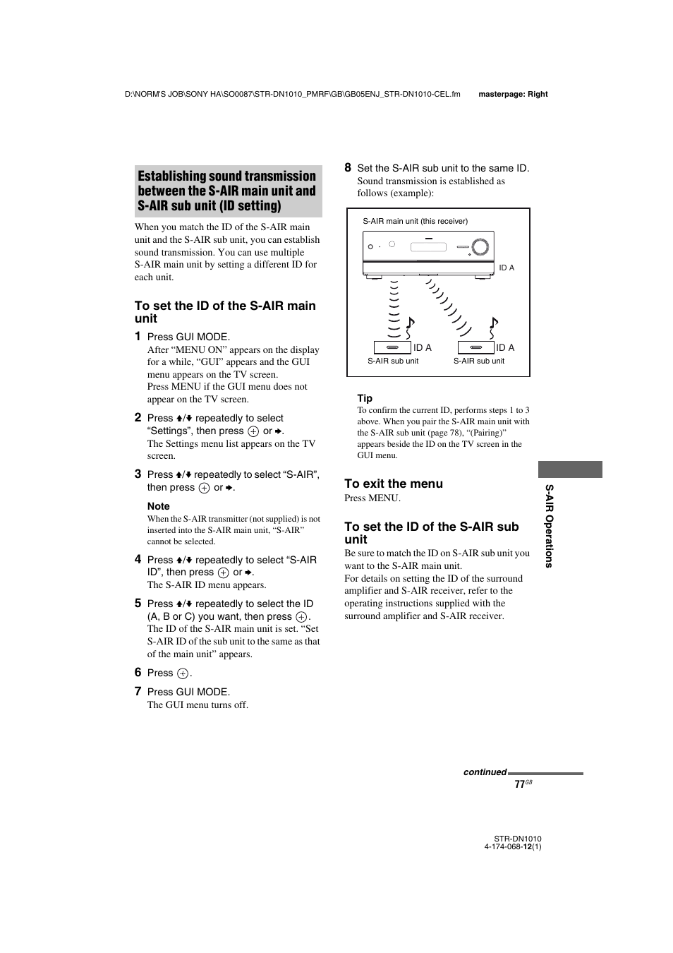 Sony STR-DN1010 User Manual | Page 77 / 136