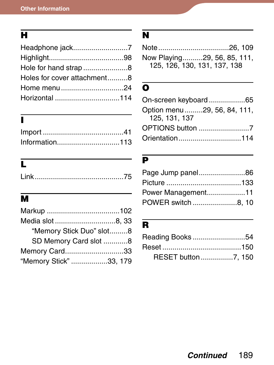 Sony 4-153-621-13(1) User Manual | Page 189 / 190