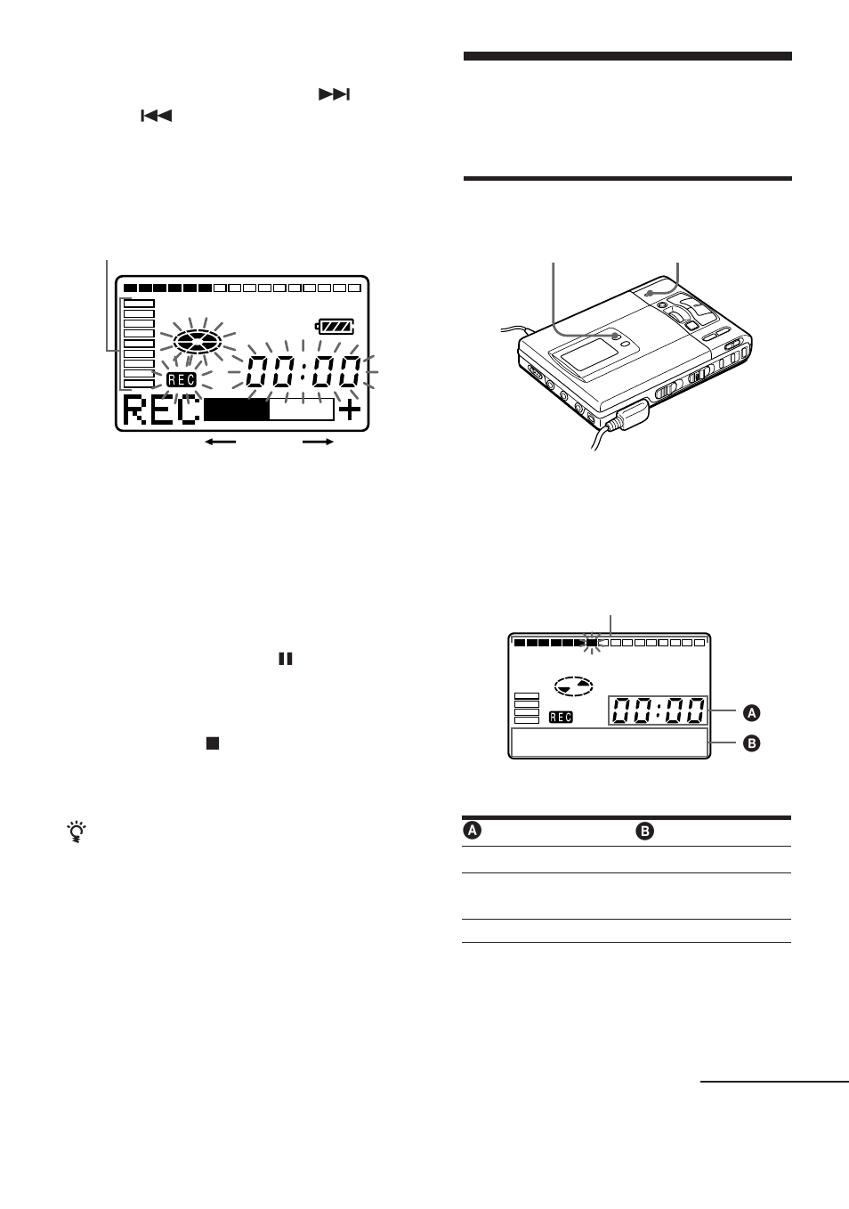 Anzeigen der restdauer oder der aufnahmeposition | Sony WALKMAN MZ-R50 User Manual | Page 93 / 198