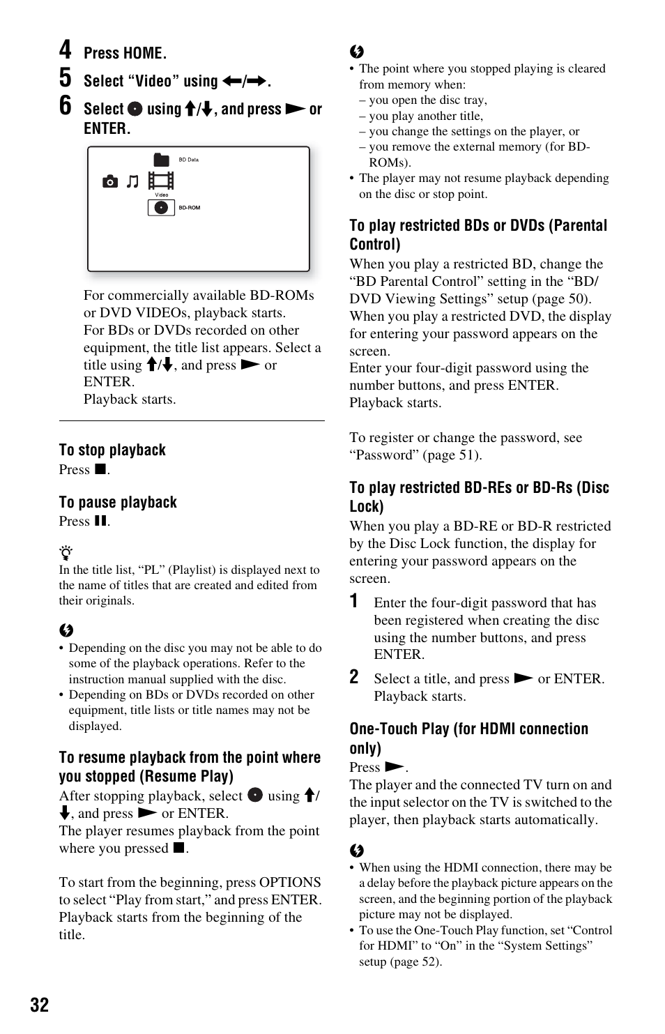 E 32 | Sony 3-452-779-11(1) User Manual | Page 32 / 75