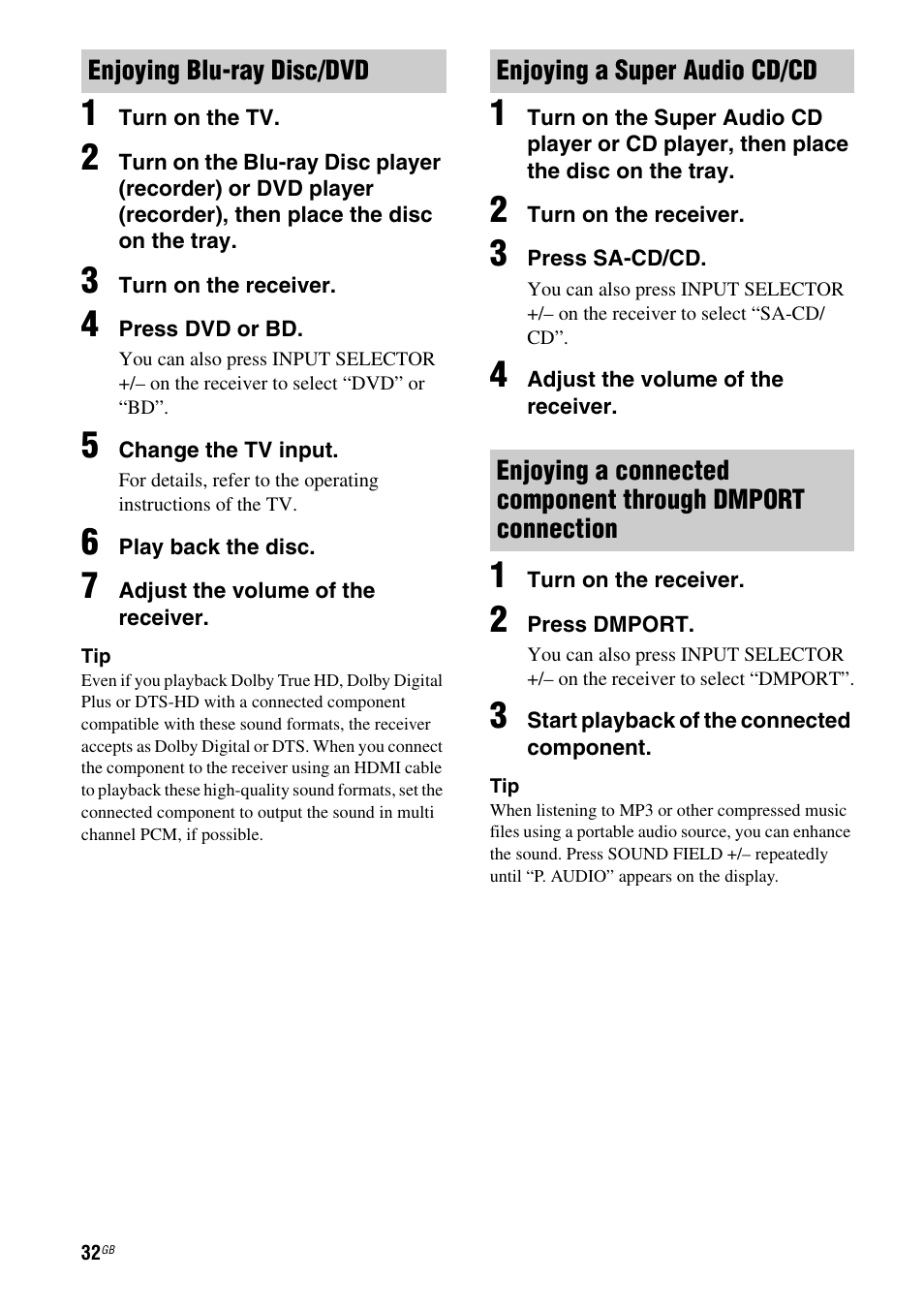 Sony HTSS370 User Manual | Page 32 / 76