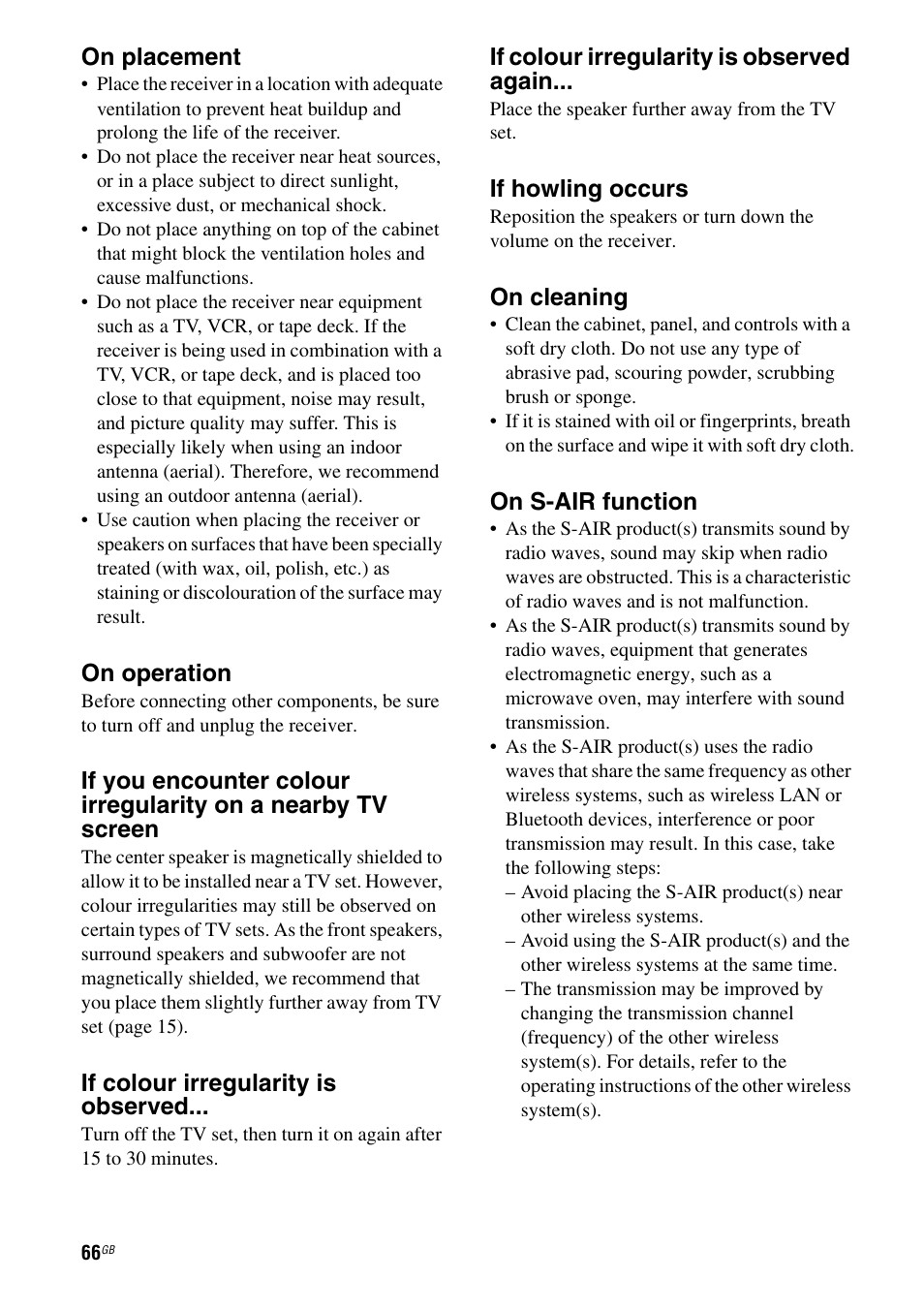 Sony HTSS370 User Manual | Page 66 / 76