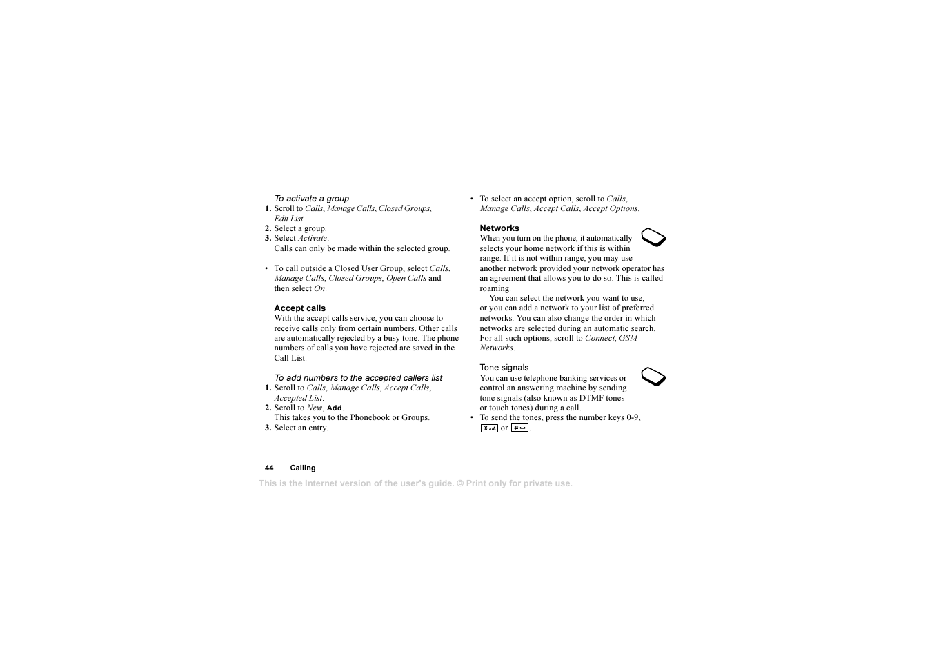 Sony T630 User Manual | Page 44 / 103