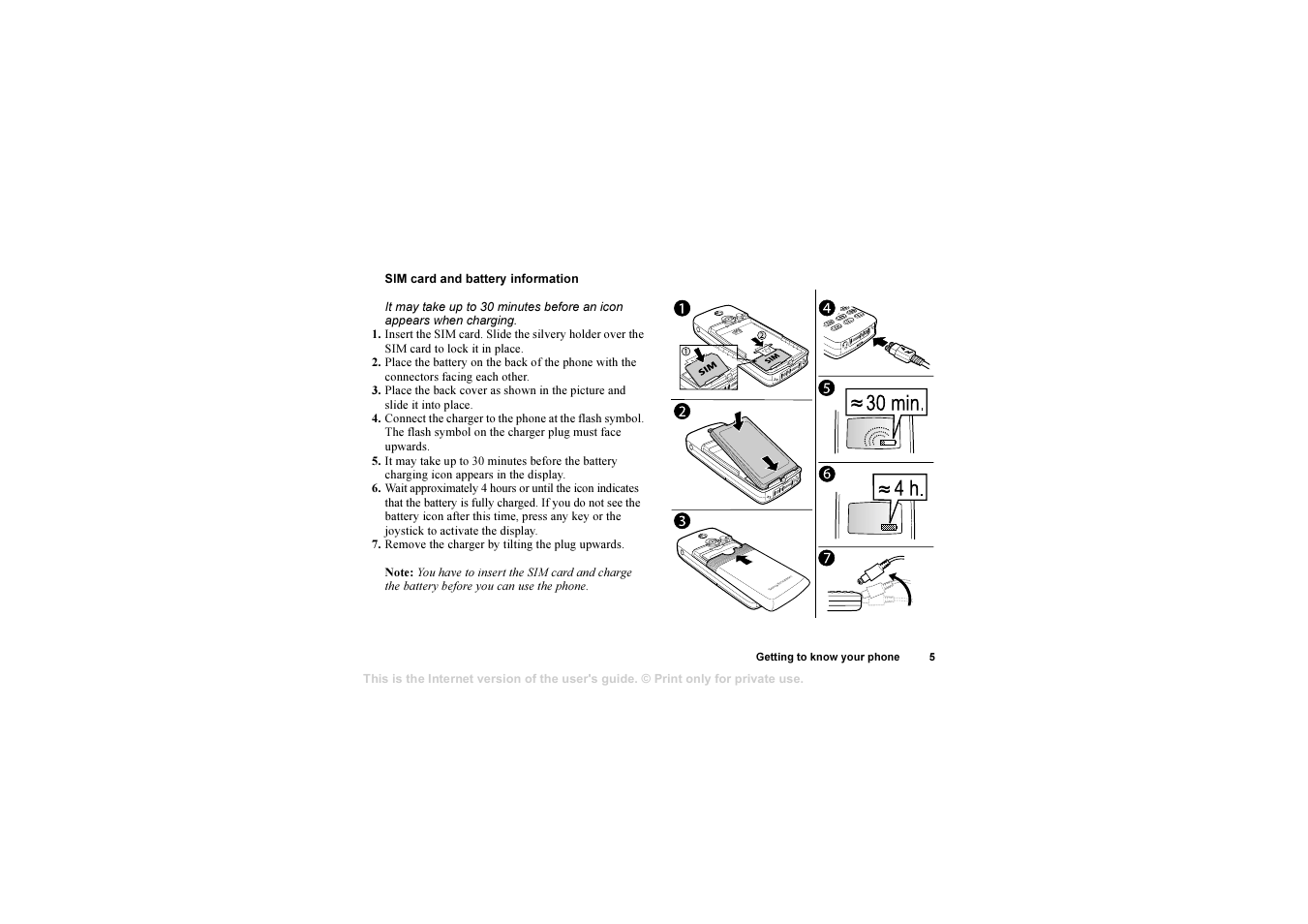 Sony T630 User Manual | Page 5 / 103