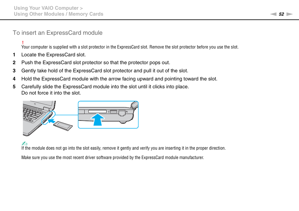 Sony VAIO VGN-CS User Manual | Page 52 / 171