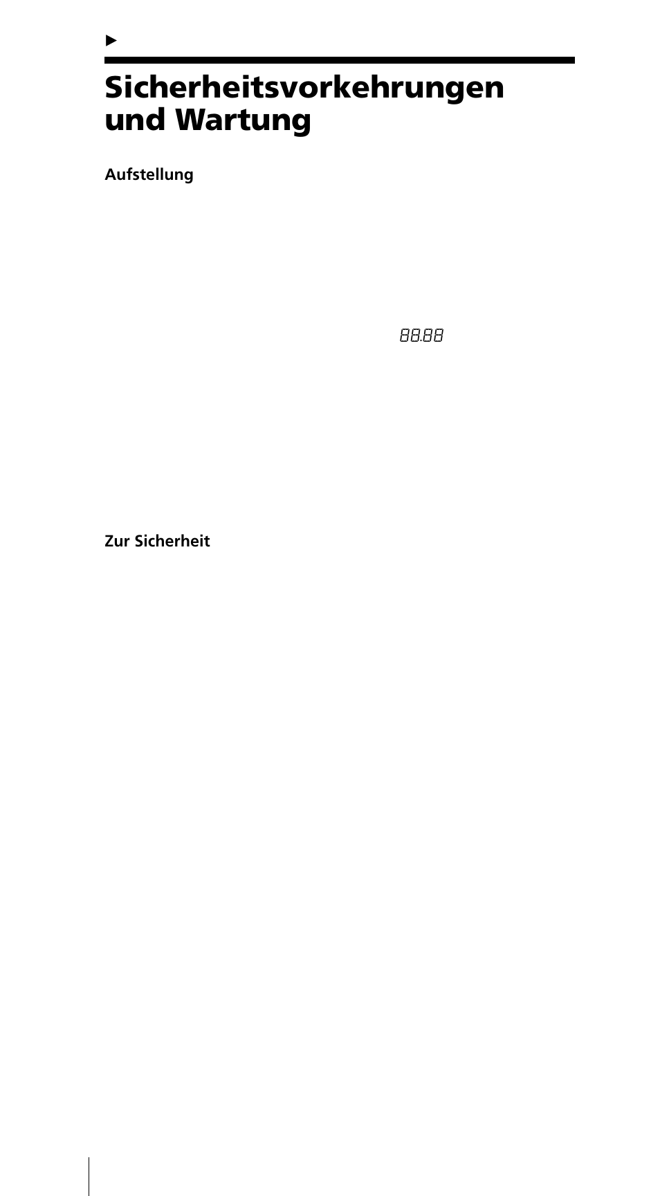 Sicherheitsvorkehrungen und wartung | Sony ICF-SW7600GR User Manual | Page 116 / 242