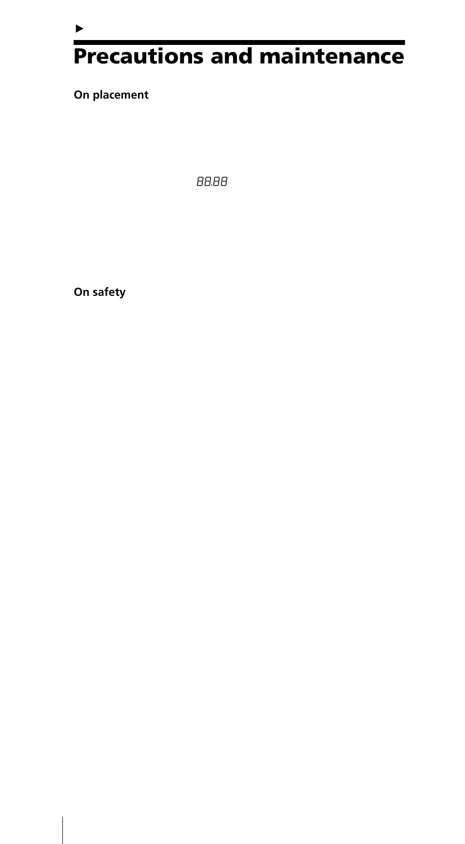 Precautions and maintenance | Sony ICF-SW7600GR User Manual | Page 36 / 242