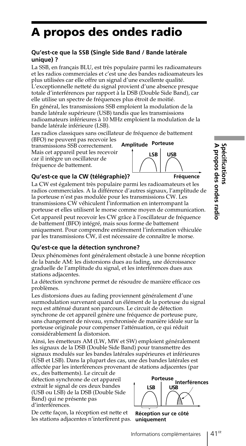 A propos des ondes radio | Sony ICF-SW7600GR User Manual | Page 81 / 242