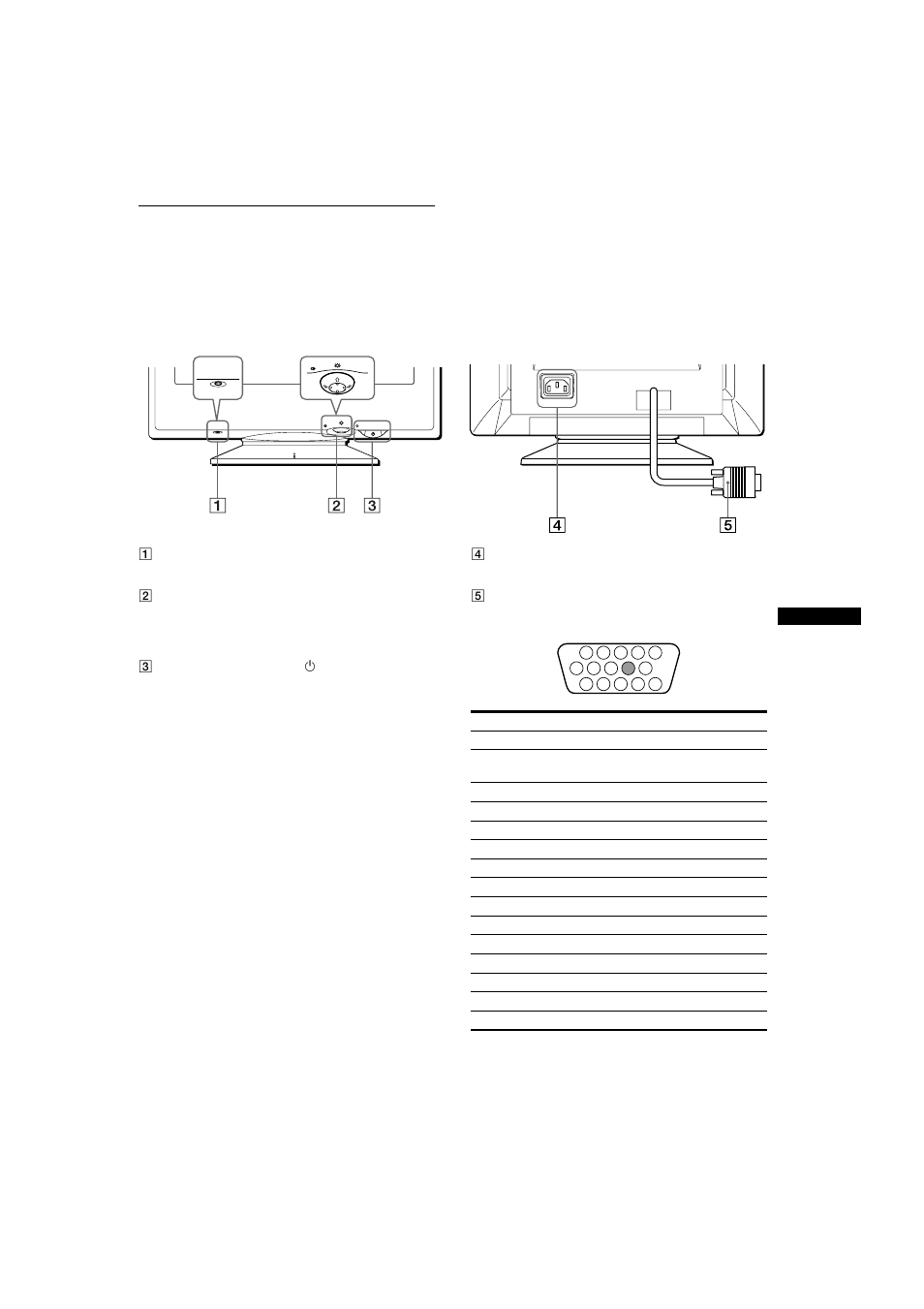 Identification des composants et des commandes | Sony CPD-E100E User Manual | Page 19 / 88