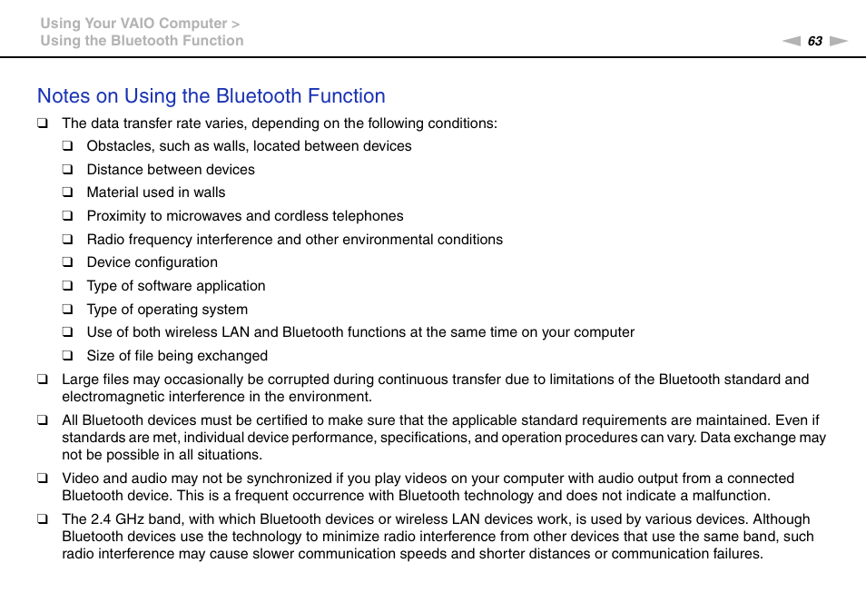 Sony VAIO VPCY21 SERIES User Manual | Page 63 / 157