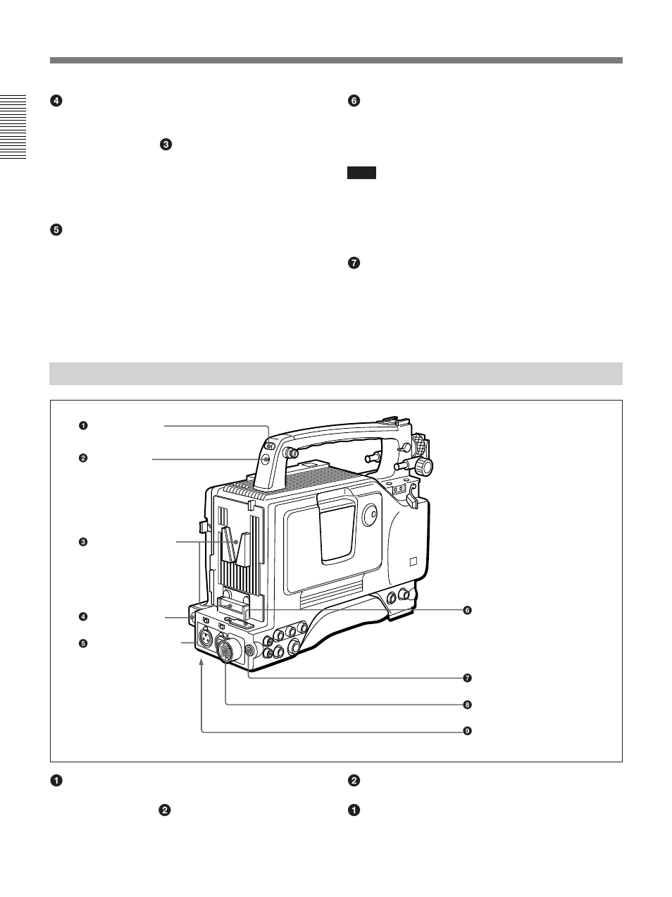 Rear and bottom, Location and function of parts | Sony 300PF User Manual | Page 24 / 124