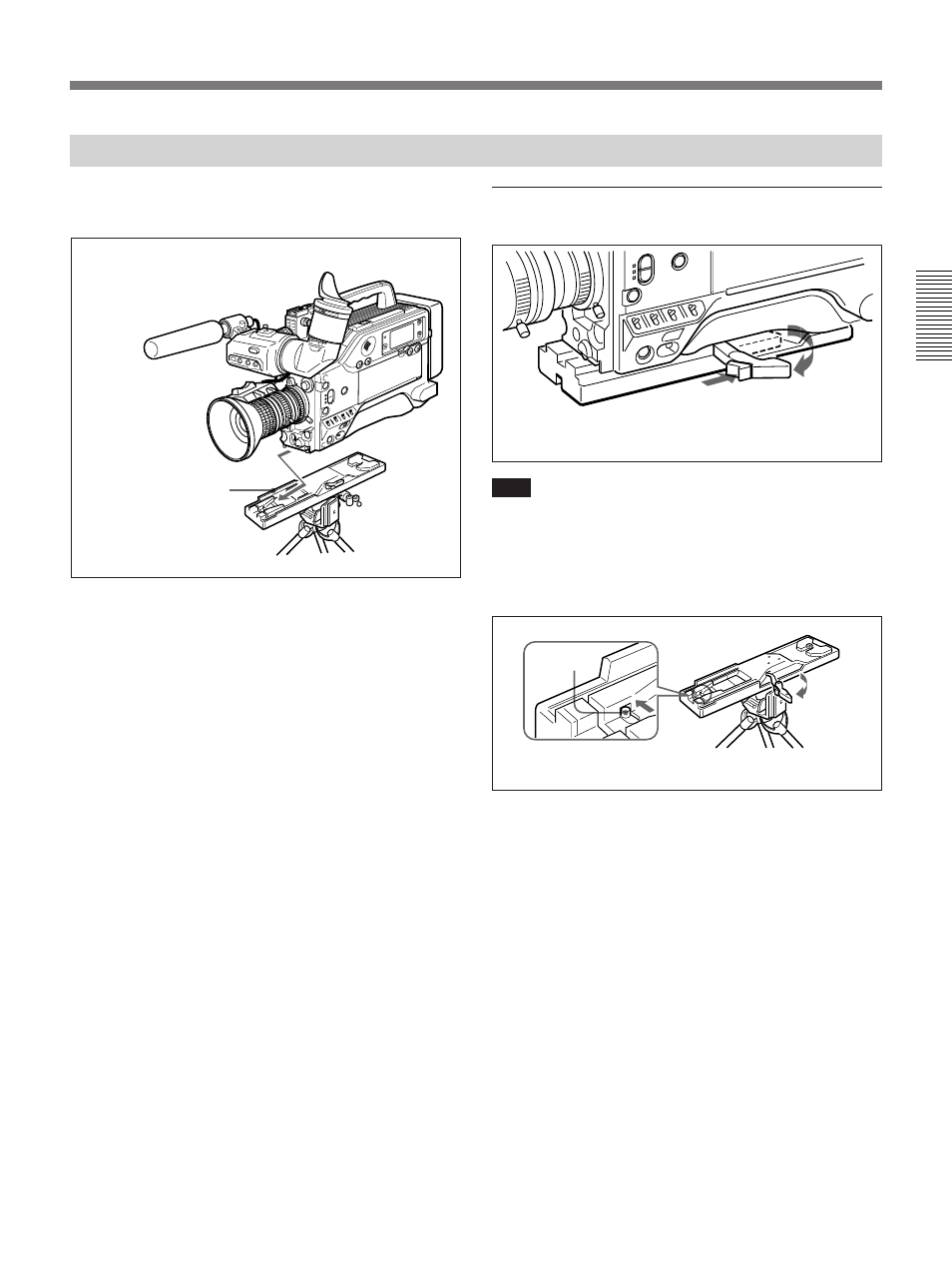 Fitting to a tripod, Removal | Sony 300PF User Manual | Page 41 / 124