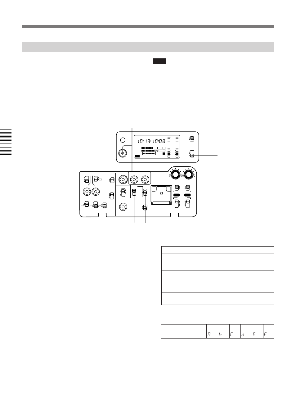 Setting the user bit value, Setting time values, Set the tc mode switch 1 to preset | Sony 300PF User Manual | Page 60 / 124