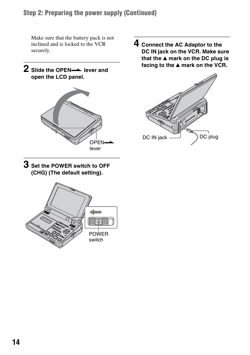 Sony GV-HD700E User Manual | Page 14 / 112