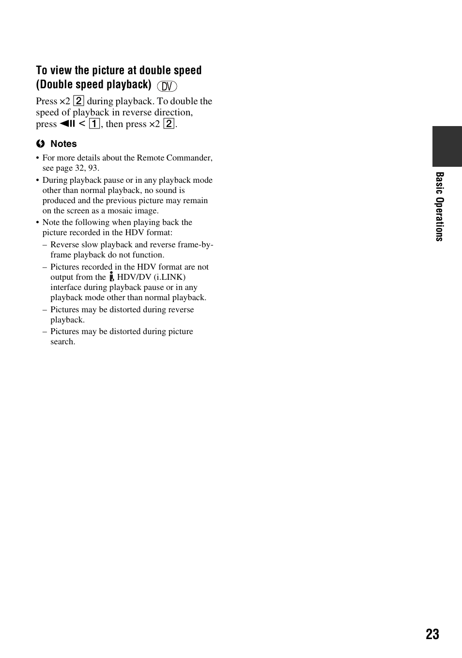 Sony GV-HD700E User Manual | Page 23 / 112