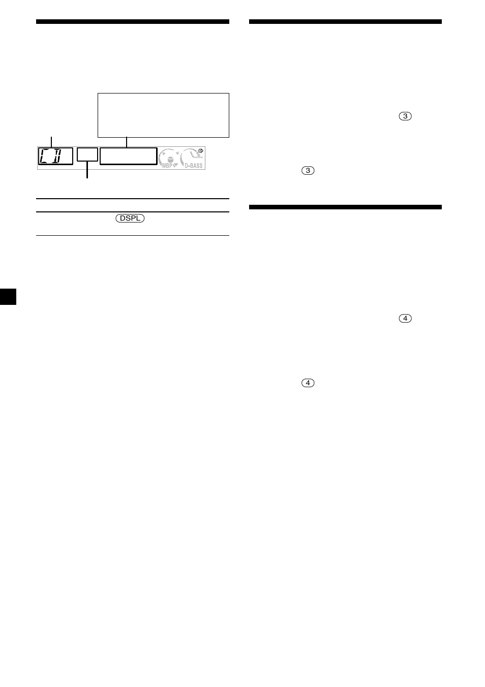 8elementos del visor, Reproducción repetida de pistas, Reproducción de pistas en orden aleatorio | Sony CDX-L430X User Manual | Page 24 / 48