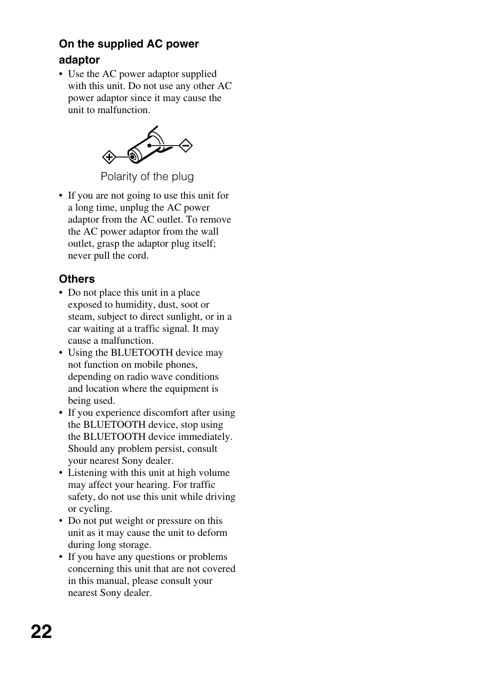 Sony DR-BT30Q User Manual | Page 22 / 28