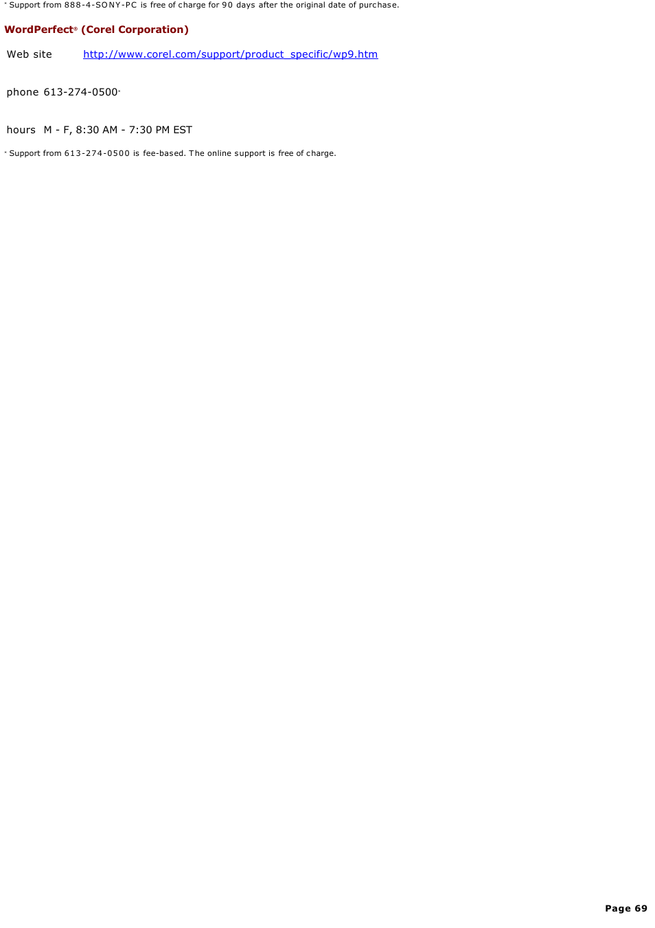 Sony MX User Manual | Page 69 / 114