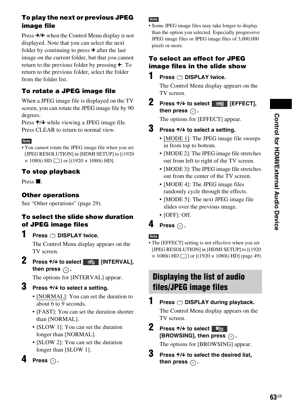 Sony 3-283-036-11(3) User Manual | Page 63 / 104