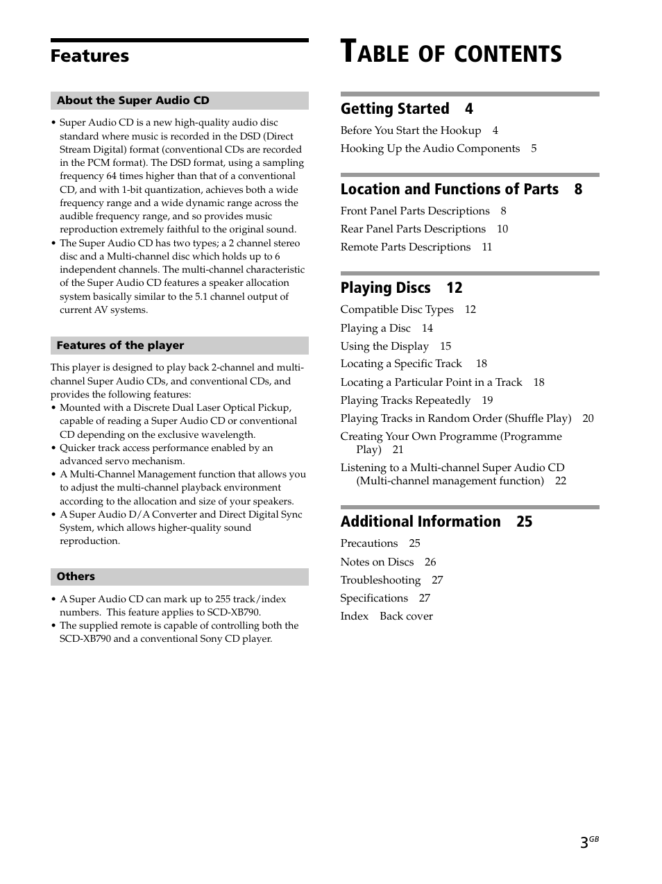 Sony SCD-XB790 User Manual | Page 3 / 28