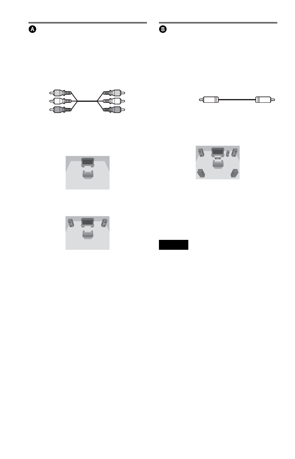 Connecting to audio l/r input jacks, Connecting to a digital audio input jack | Sony DVP-NS30 User Manual | Page 18 / 72