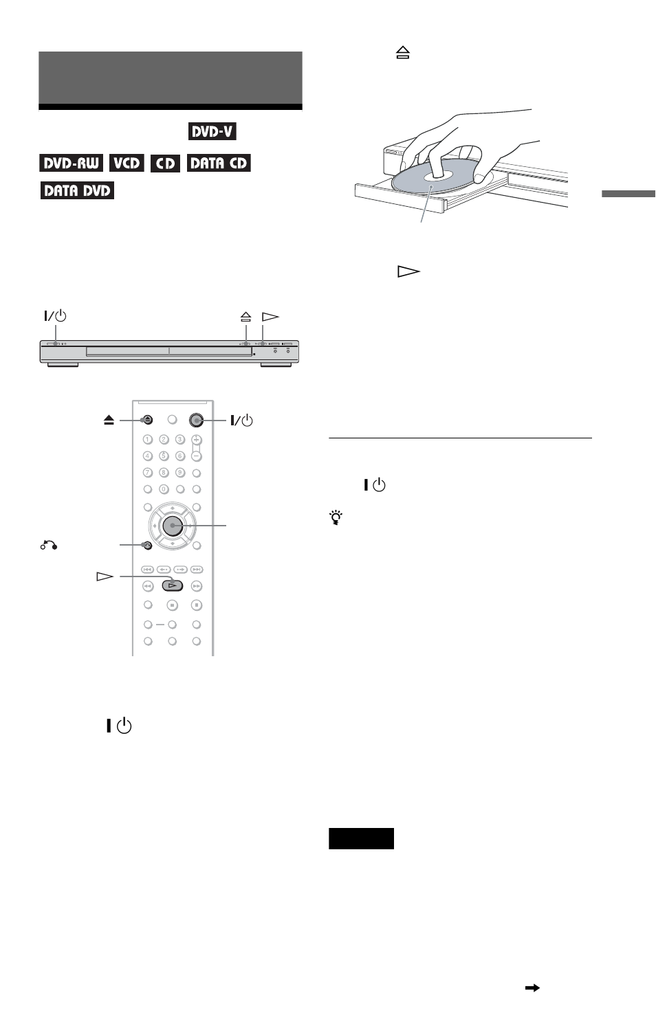 L0 - playing discs, L1 - playing discs, Playing discs | Button (21) | Sony DVP-NS30 User Manual | Page 21 / 72